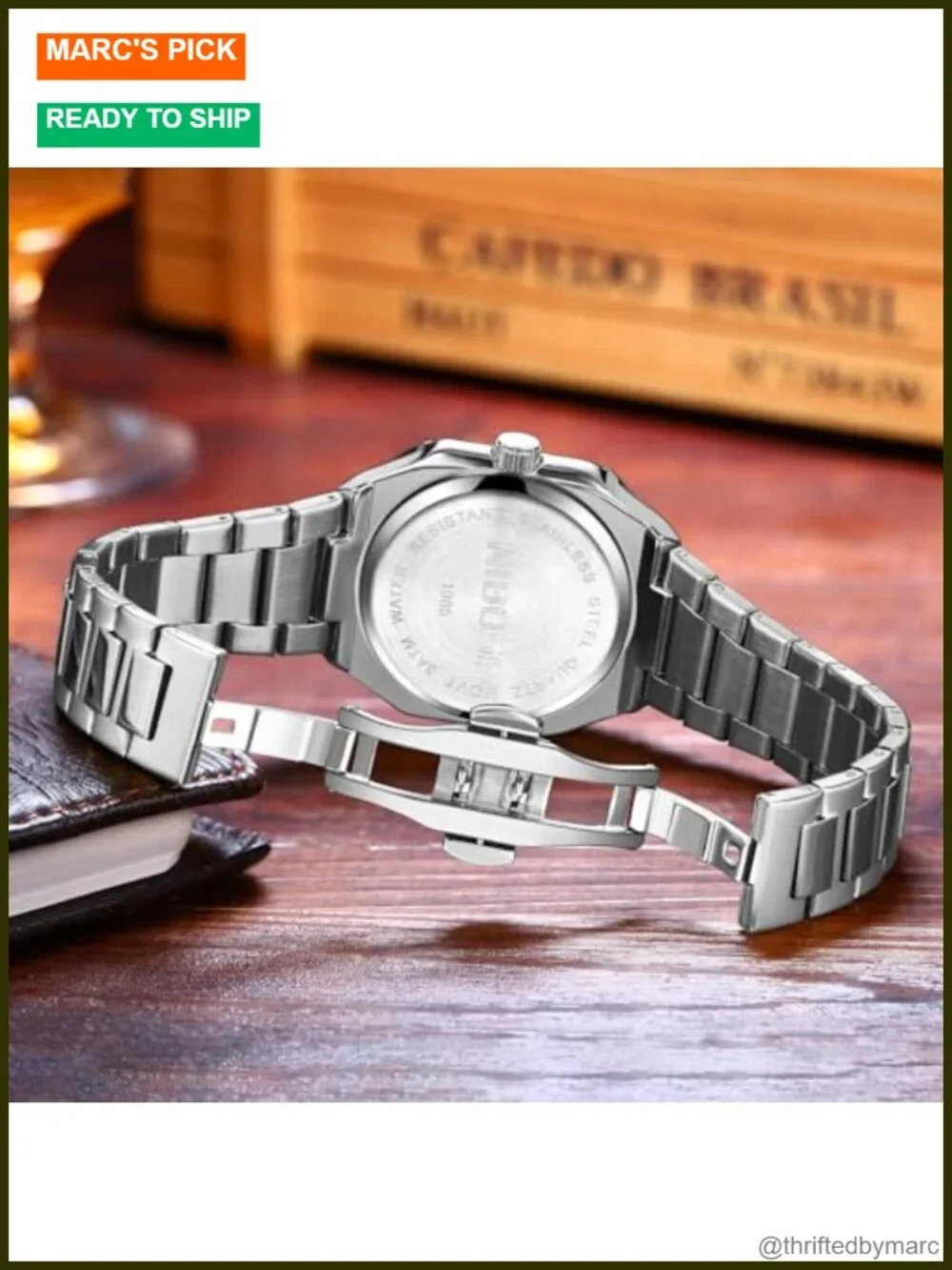 Men's Analog Quartz Wrist Watch with Day and Date Display